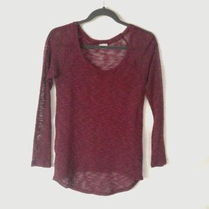 Essentials by Full Tilt Red Long Sleeve Top (XS)